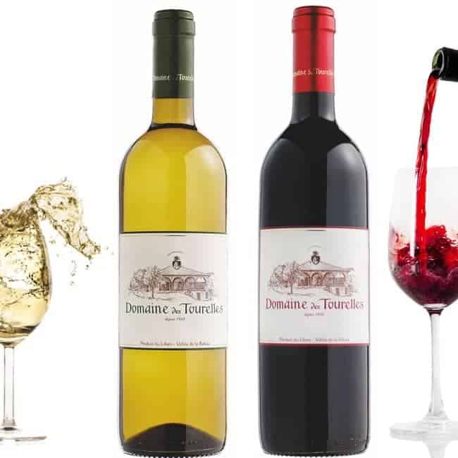 Lebanese winery Domaine des Tourelles - 2 bottles on show