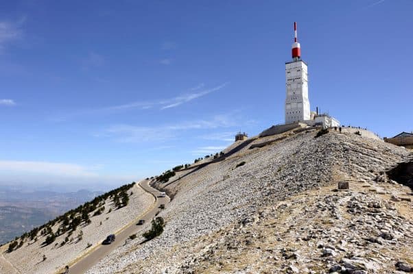 A view of the summit of Mont Ventoux