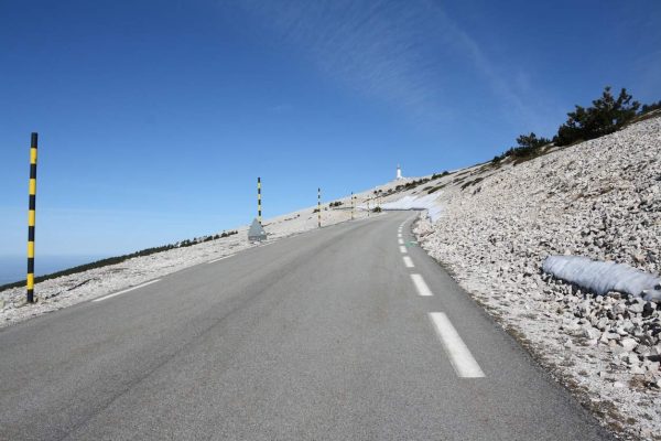 A road to the summit of Mont Ventoux