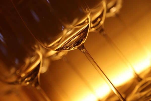 Winetasting glasses ready for wine close up