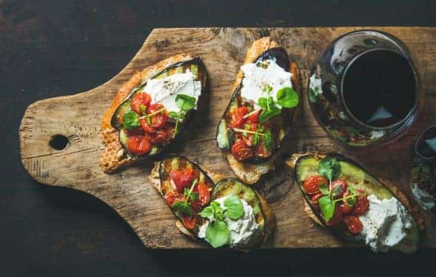 Bruschetta and a fruity red - Inspiring Wines